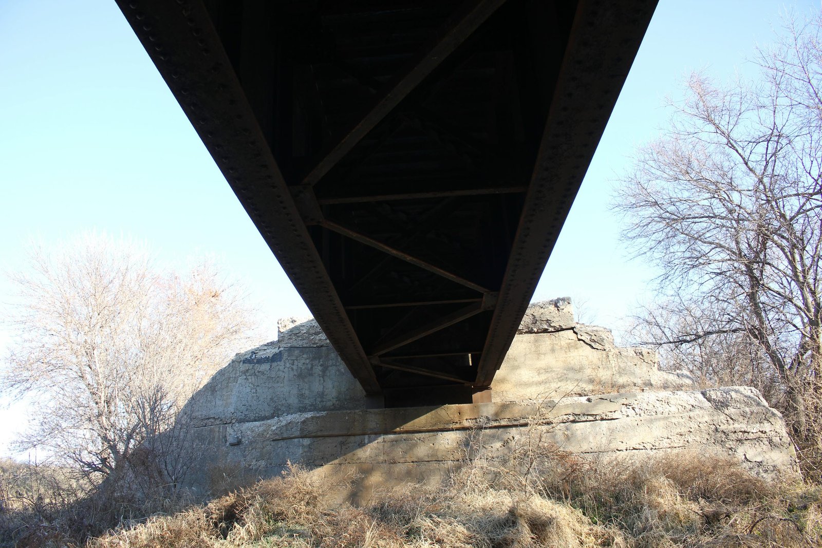 Under bridge